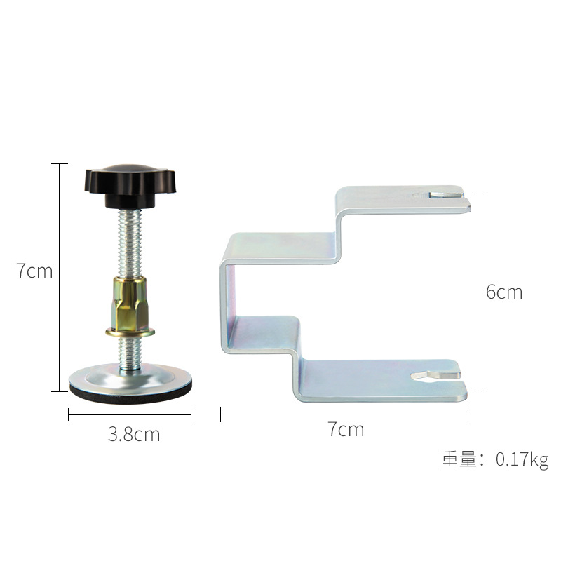 Panel de cajón artefacto de instalación auxiliar clip de tipo G bombeo clip de fijación de superficie soporte rápido clip de superficie de arco de acero inoxidable