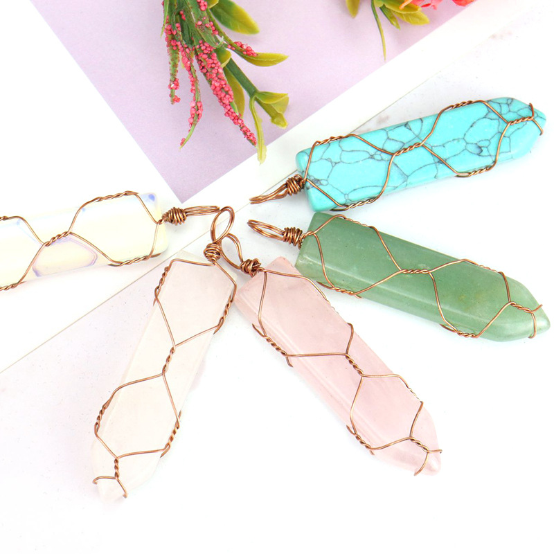 Fashion Geometric Agate Handmade Pendant Necklace 1 Piece