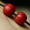 Oolong tea Da Hong Pao handmade, accessory walnut, beads made from antique material