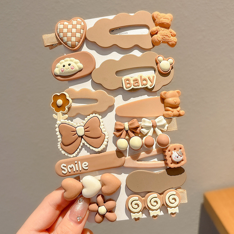 Horquilla para bebés, bolsa de tela completa, clip para cabello para bebés, no daña el cabello, niños, niñas, horquillas, lindos accesorios para el cabello, sombreros