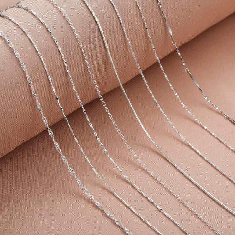 Ожерелье женский змеиный костяной цепи, поперечная цепь, цепочка, семя, цепочка, цепочка, цепочка, цепочка, цепочка, цепочка, цепочка, цепочка без подвески, одиночная цепь, голая цепь