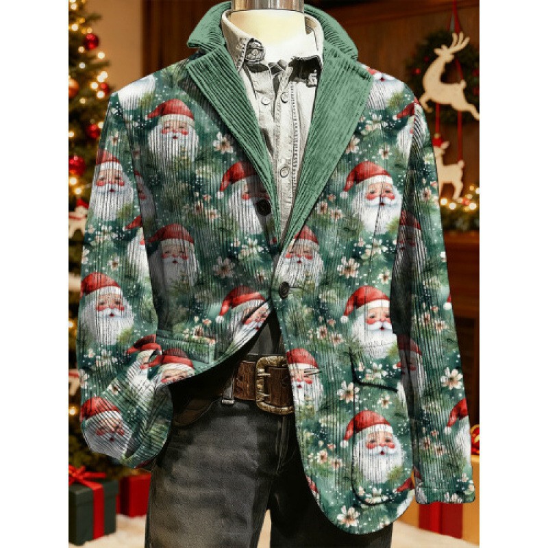 2025 European and American Amazon Winter Christmas Series Corduroy Cardigan with Pockets Wholesale Digital Printing 2025 European and American Amazon Winter Christmas Series Corduroy Cardigan with Pockets Wholesale Digital Printing