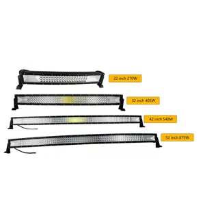 Factory direct car strip light 420W straight and curved all-aluminum LED super bright off-road vehicle spotlight