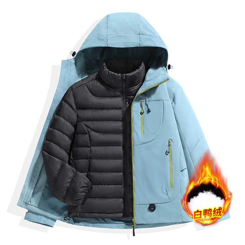 品牌冲锋衣女潮牌夹克男2025新款户外软壳徒步登山防风防雨外套女|undefined