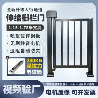 人脸识别门禁人行通道工程定制门禁防夹雷达镀锌钢工厂小区电动门
