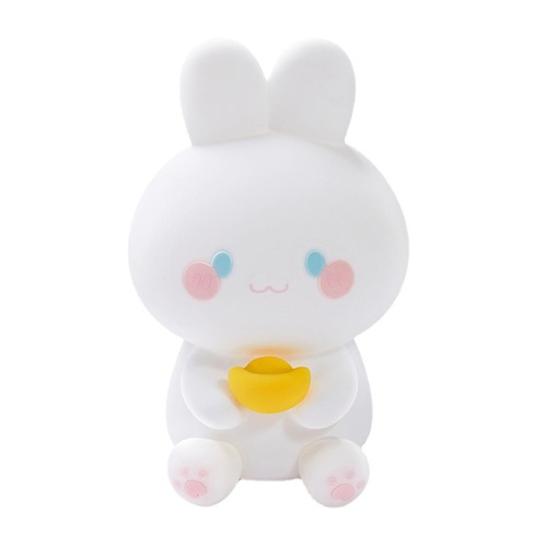 led rabbit voice lamp three-speed dimming timing pat silicone lamp USB colorful creative gift bedside night light