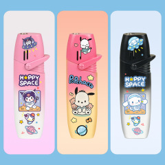 Internet celebrity inflatable lighter, windproof, pink flame, cute Sanrio pattern, Valentine’s Day gift for husband