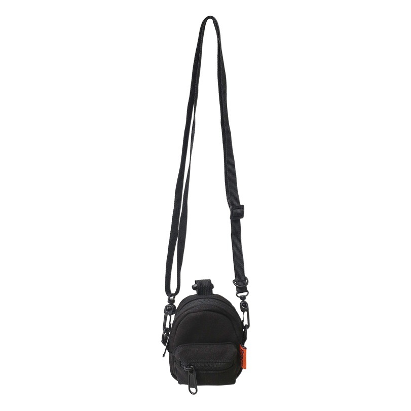Mini Hanging Neck Bag Change Card Bag Earphone Bag Hip-hop Personalized Small Satchel Key Crossbody Bag Men's Trendy Small Bag