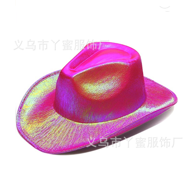 Fabricantes de sombreros de vaqueros coloridos de fiesta, sombreros fluorescentes, sombreros de perlas, sombreros de vaqueros coloridos de Halloween