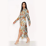 (Трансграничная торговля), ретро приталенное платье, корсет, европейский стиль