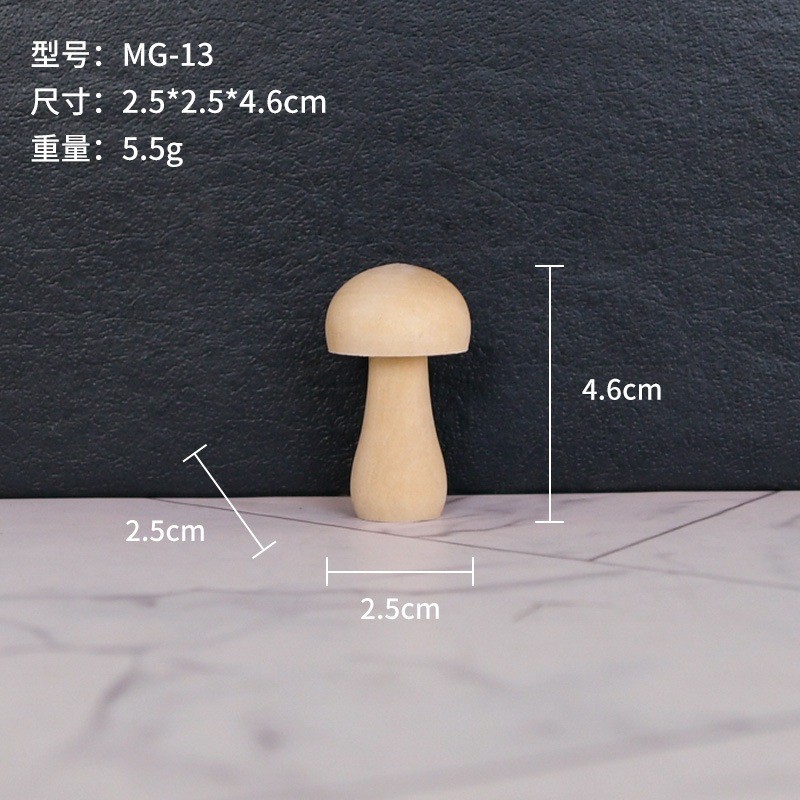 Nuevo producto bricolaje pintado a mano madera embrión fruta árbol de Navidad campana hongo casa se puede colorear regalo de vacaciones preescolar