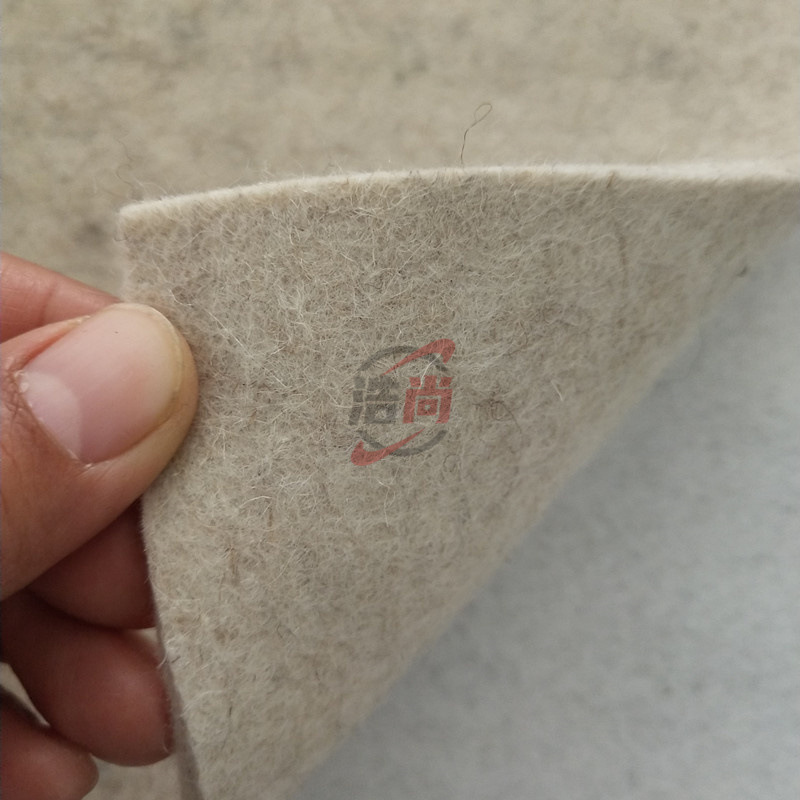 Gray wool felt