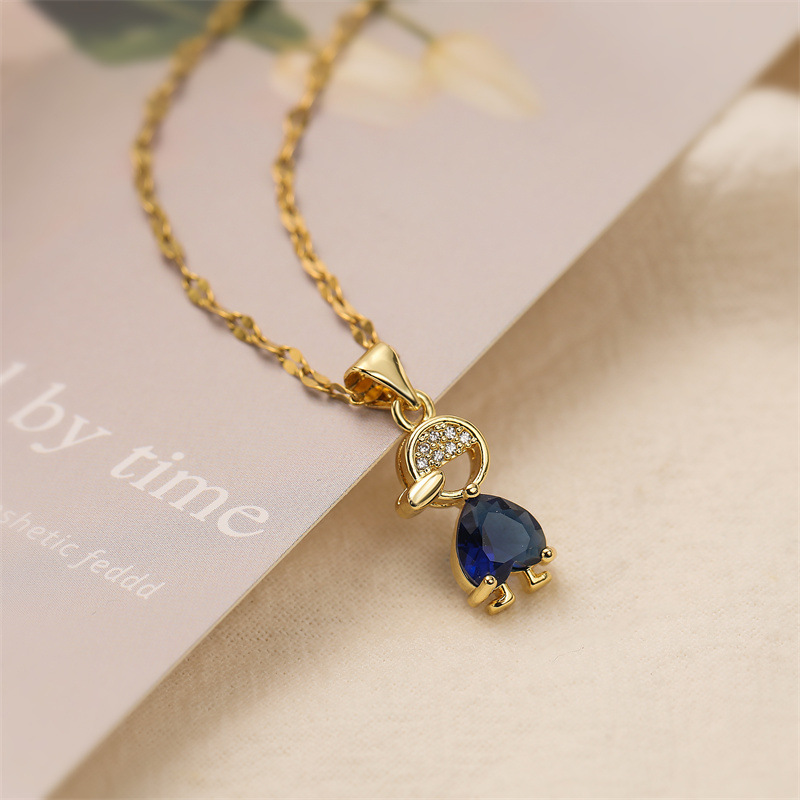 9g Weight Copper Pendant Material Zircon Inlay Material Pendant Necklace Classification Copper Chain Material 1 Piece Quantity Holiday, Daily Occasion Copper Material Heart Shape Pattern Women's Gender Inlay Design Simple Style, Classic Style Style Wholesale Simple Style Classic Style Heart Shape Copper Inlay Zircon Pendant Necklace 4
