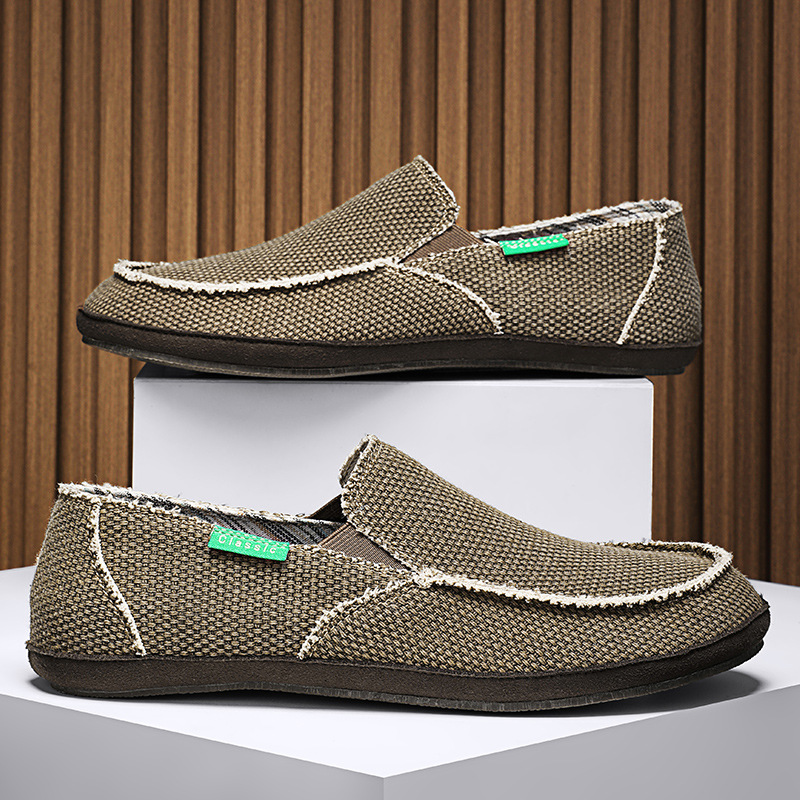 Verano transfronterizo más mocasines de tamaño ligero casual de los hombres cerrados del dedo del pie medias zapatillas slip-on zapatos de los hombres zapatos de conducción resistentes al desgaste