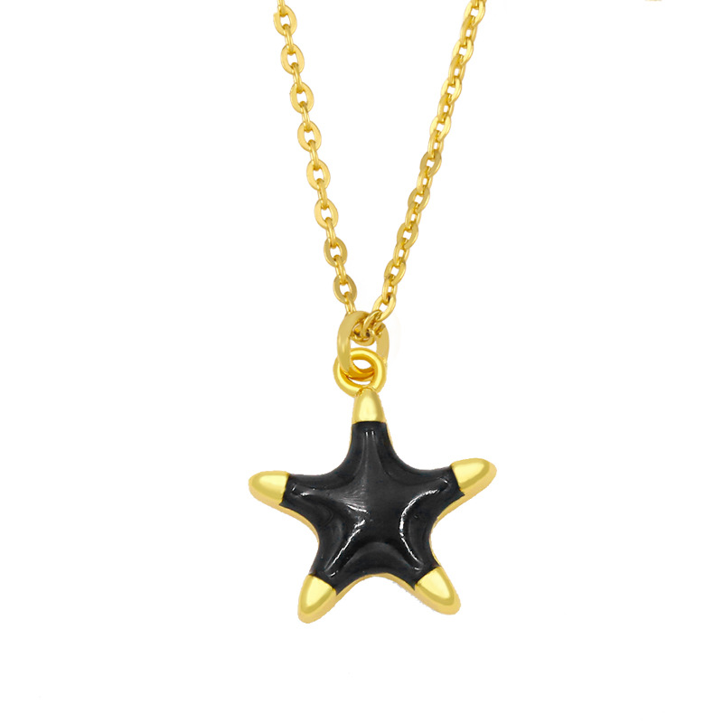 Collar Con Colgante De Estrella De Mar Simple display picture 7