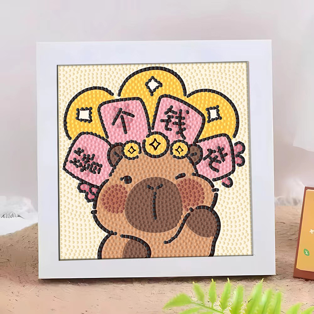 Diamante infantil DIY hecha a mano con material de marco paquete de dibujos animados Sanliou pegatinas de diamante regalo al por mayor pinturas de mampostería