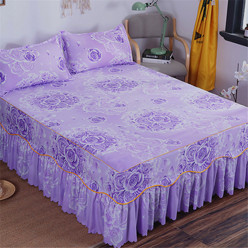 Una sola cubierta de cama de color sólido cubierta de cama de cama coreana sábanas de cama 1 m 1.5 / 2.0 m