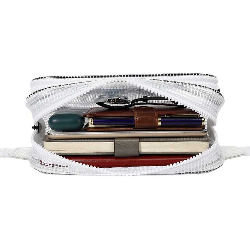 PVC Dust-free Anti-static Transparent Mesh Tool Kit Waist Pack Electronic Clean Room Dust-free Workshop Storage Waist Pack
