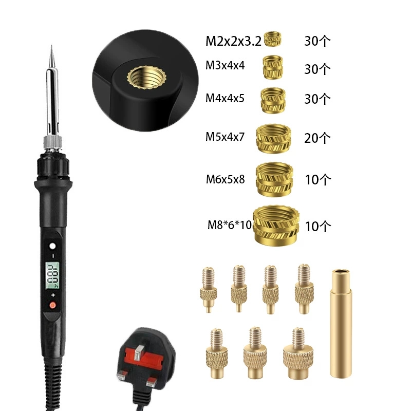 Pyrography & soldering adapter kit, brass tips, M4/M5 adapters, multi‑piece sets up to 311 pcs
