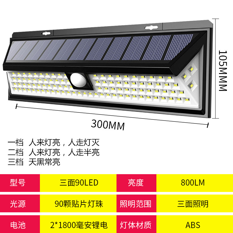Hogar lámpara solar fluorescente lámpara de jardín solar al aire libre Cuerpo Humano inducción lámpara de pared jardín Villa ciervos Otros