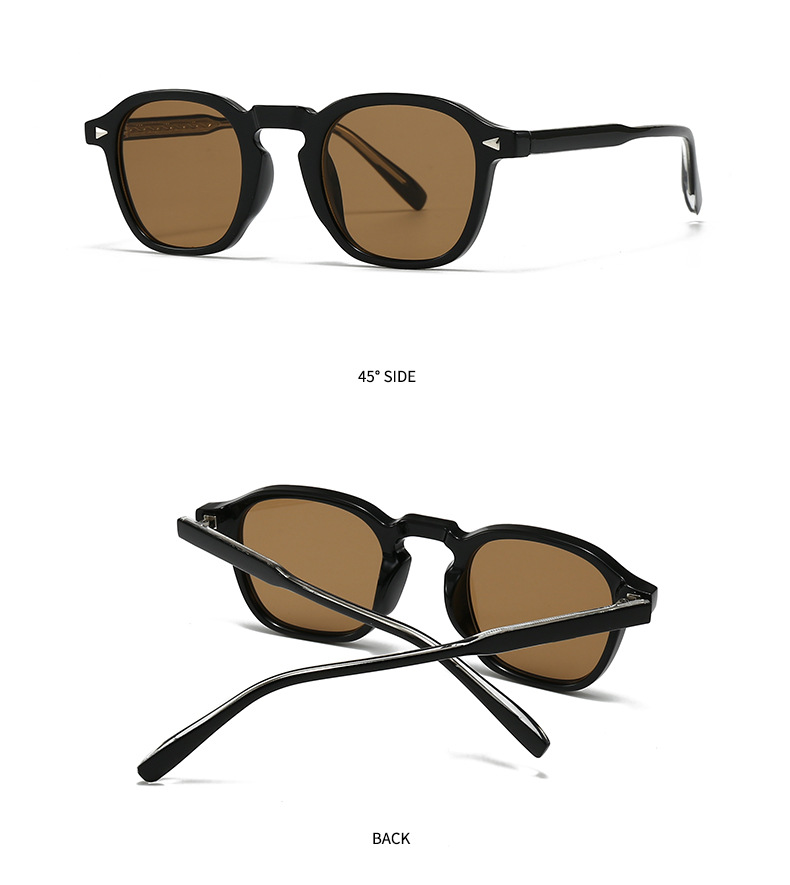 Casual Streetwear Solid Color UV400 Protection Resin Round Frame Full Frame Women's Sunglasses display picture 12