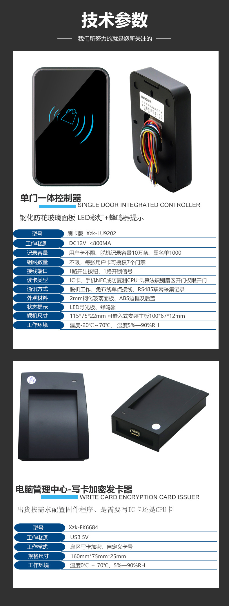 CPU防复制卡门禁机脱机免布线限时限次单门门禁一体机IC/NFC写卡-阿里巴巴