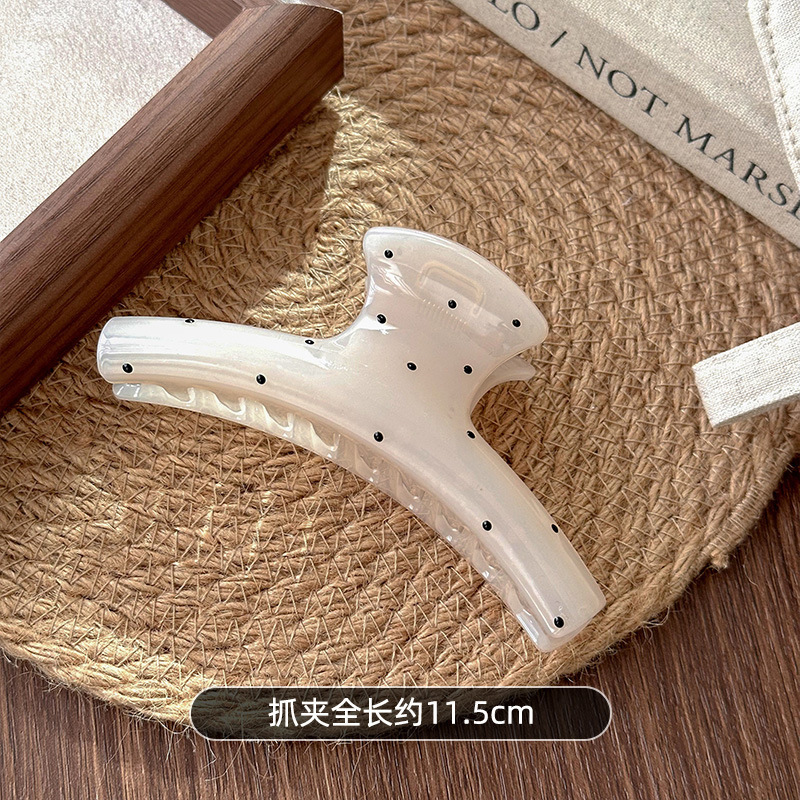 Hanger white with black dots-11.5cm