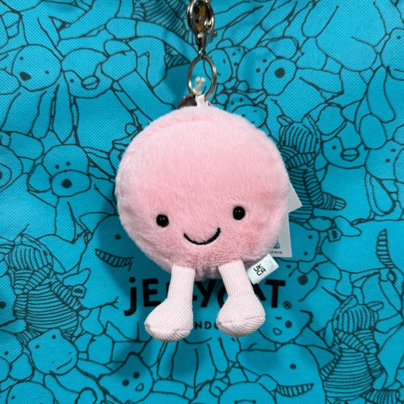 Pink macaron pendant