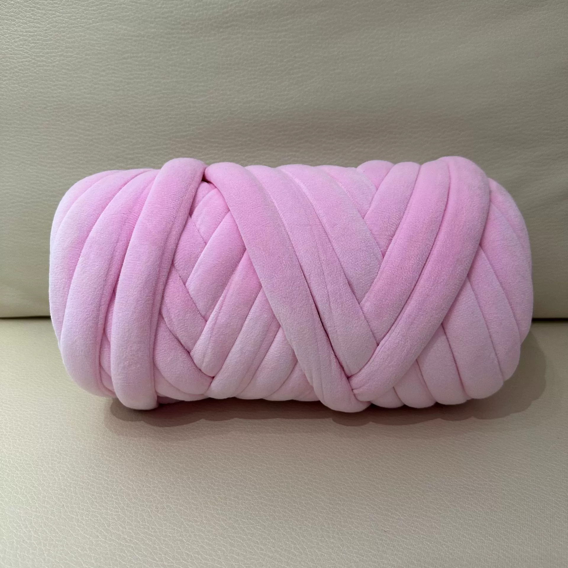 Кускай DIY пряжа для пледа, бархатное литьё хлопок, 1 кг (≈60 м), толщина 2,5 см
