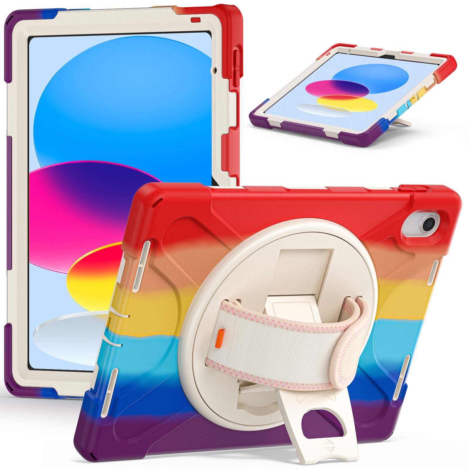 Suitable for Apple Tablet iPad10 Generation/iPad 2022 Shell Colorful Contrast Color Robot Pirate King iPad10.9