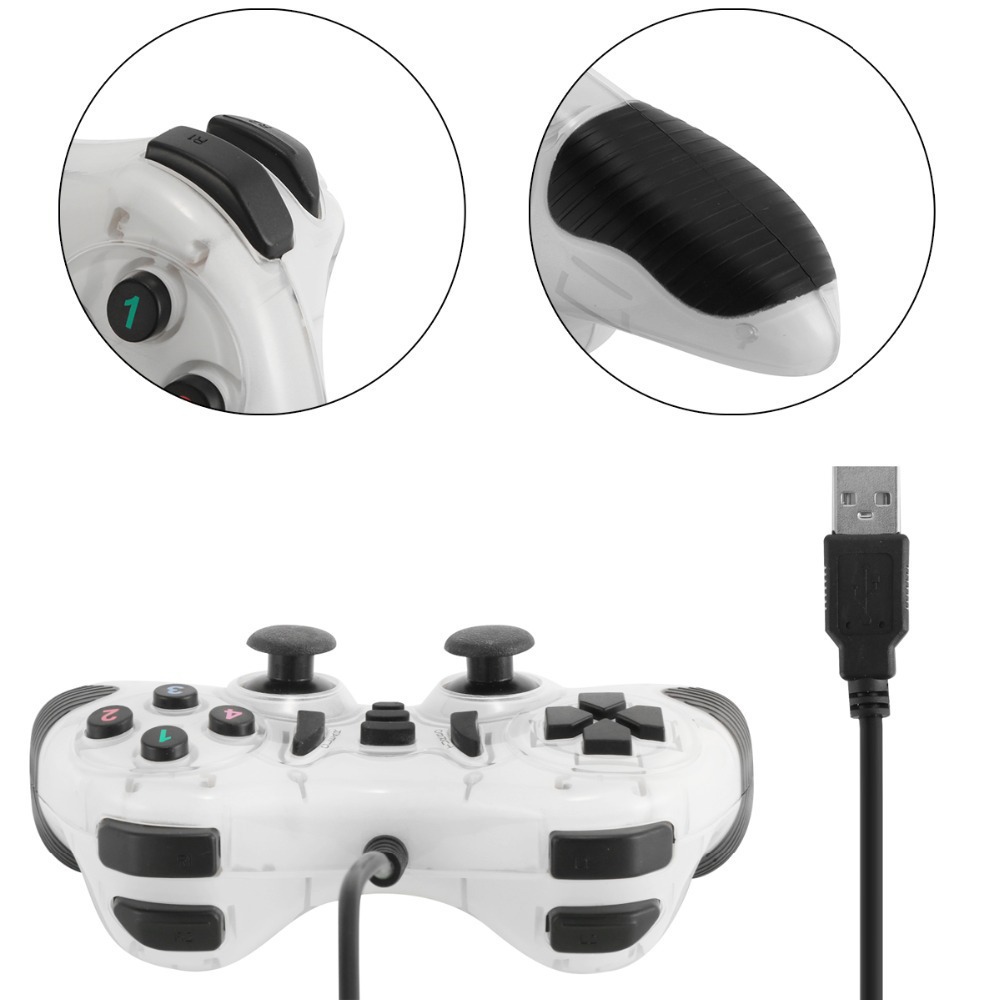 Fábrica al por mayor USB un solo jugador mando de juegos PC mando de juegos multi-botón mando de juegos de fútbol en vivo