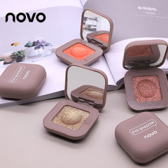Novo源工場のキーボードの指先のクールな潮のアイシャドーの偏光の高い閃光のマッシュポテトの生地の持続的な単色のアイシャドーの皿