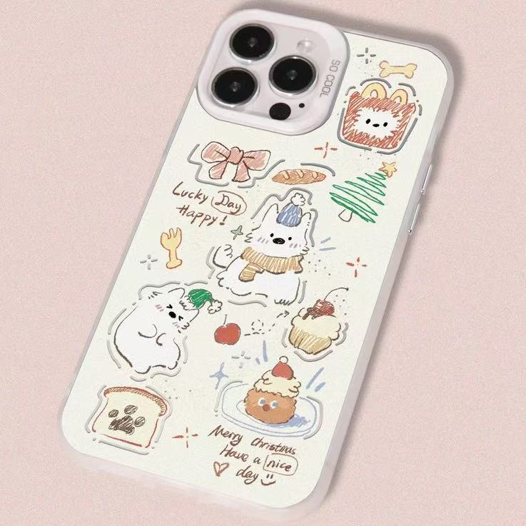 Nuevos postres japoneses y coreanos para iPhone 16 funda para teléfono móvil Apple 15promax/14 anti-caída 13pro12 lindo