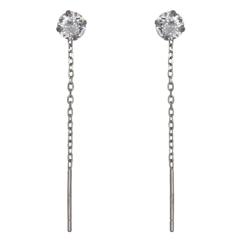 S925 plata esterlina ZIRCON pendientes nicho diseño pendientes para mujeres 2023 nuevo estilo pendientes otoño pendientes moda image 1