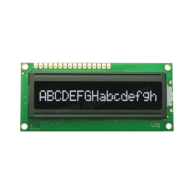 [1601lcd液晶屏16X01LCM液晶模块16*01字符液晶显示屏VA黑底白字5V]