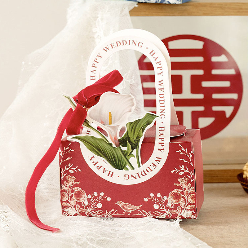 喜糖箱喜糖袋専用結婚お土産箱空箱結婚式創意花キャンディー包装|undefined