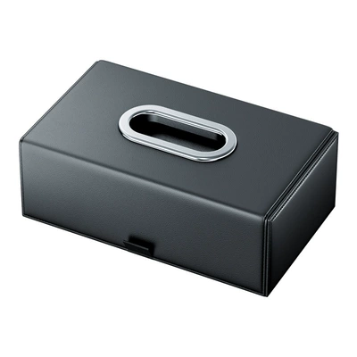 High-end Leather Car Paper Box: Car tissue box/set