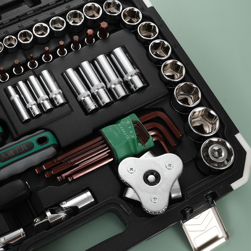 Jiutong 121-piece 151-Piece Socket wrench traje caja de reparación de automóviles Llave de trinquete herramientas de reparación de automóviles