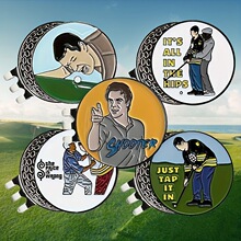 跨境爆款 31mm高尔夫球标帽夹mark，磁吸袋装，防水不生锈，多sku