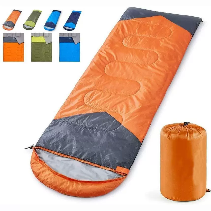 厂家定制信封木乃伊妈咪拼色春夏秋冬登山户外野营露营保暖睡袋