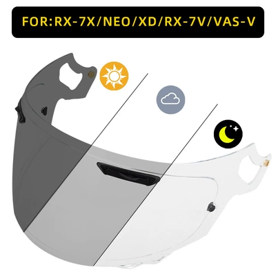 Anti-Uv Full-Face Helmet | Dəbilqə (Kaska) aksesuarları - rx-7x-color-changing-lens