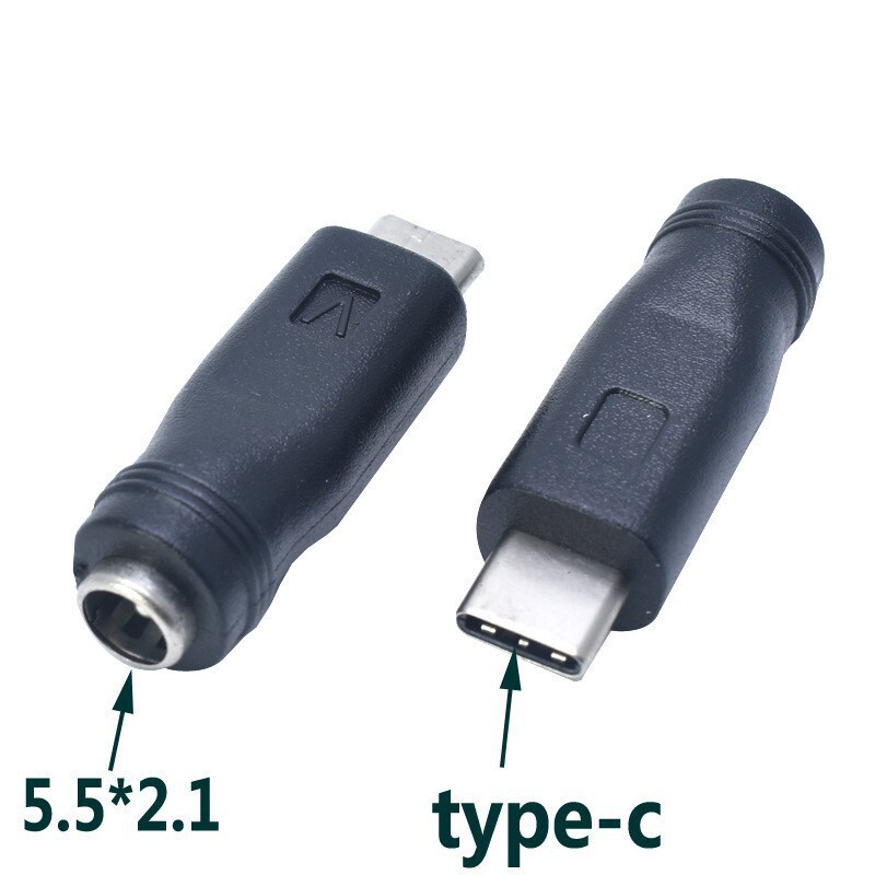 Plug Adapter Type-C Power Adapter Dc5.5X2.12.5 to Usbc for Android Smartphones