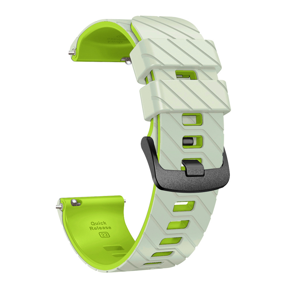 Suitable for suunto9peak silicone watch strap, 22mm twill dual-color wristband, Suunto9 Peak undefined