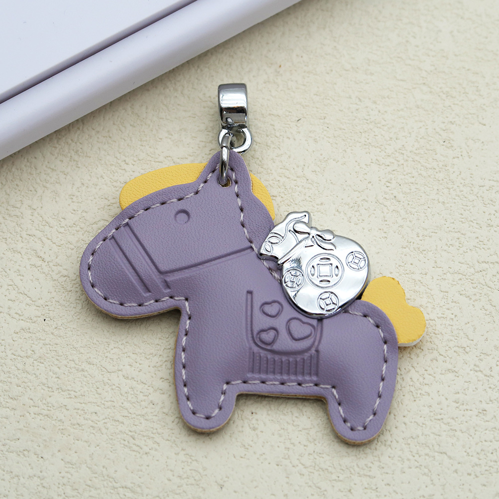 Creative keychain, cartoon pony, pendant