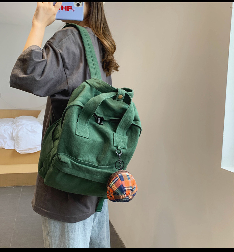 Einfarbig Lässig Reisen Straße Rucksack Für Damen display picture 1