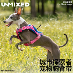 UNMIXED都市探検家の胸服犬のストラップ犬の散歩犬の胸のストラップの小型犬