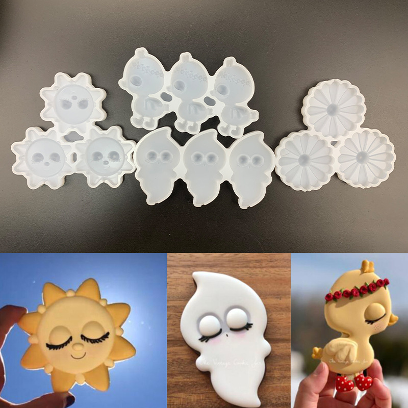 Pascua mariposa conejo huevo molde de silicona al por mayor