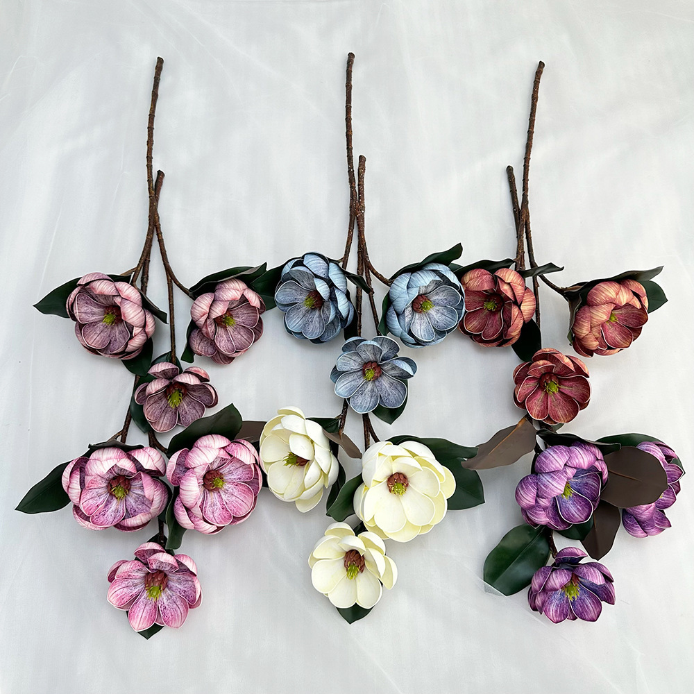 Flores de simulación decorativos de boda decorativos bonsai sala de estar mesa de comedor ingeniería de decoración suave flores falsas hechas a mano