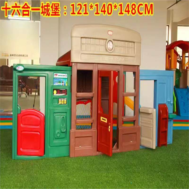 Casa de Juegos Infantil de Plástico, Desmontable, Lavable, para Interior y Jardín de Infantes image 32