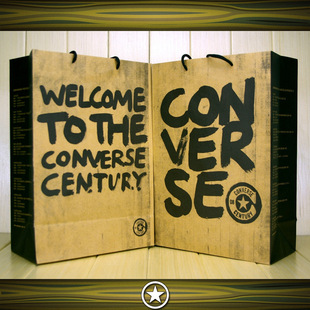 Converse Graffiti Board Kraft Paper Bag Handbag Packaging Bag Large